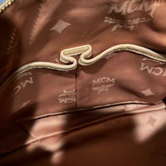 MCM EUC Visetos Buckle Dome Bag - Picture 12 of 13